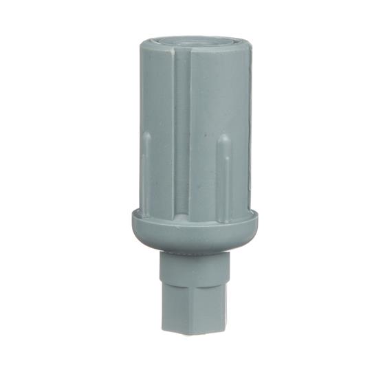 Picture of 1-1/2" Round Gray Thermoplastic Adjustable Hex Foot Insert