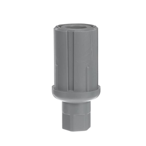Picture of 1-5/8" Round Gray Thermoplastic Adjustable Hex Foot Insert