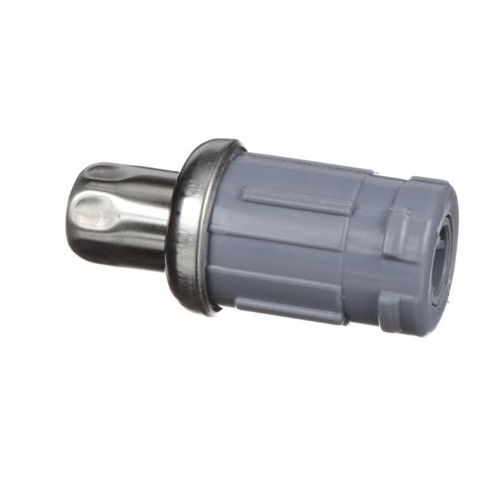 Picture of 1-5/8" Round Stainless Steel Clad Thermoplastic Adjustable Hex Foot Insert
