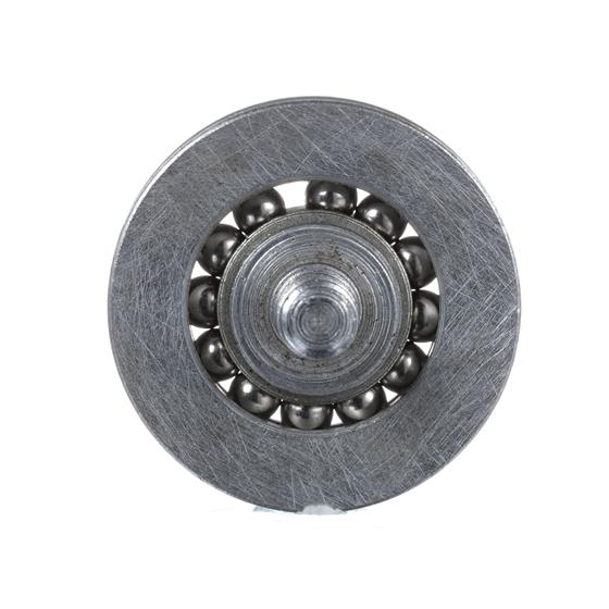Picture of 1-3/16" OD Steel Concave Ball Bearing Roller with 1/4-20 x 3/4" L Flat Head Screw Stud