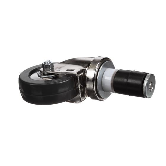 Picture of Medium Duty 1-1/2" Expanding Stem Caster With 3-1/2" Gray Rubber Wheel With Brake