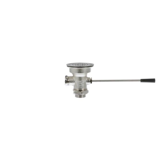 Picture of Encore Lever Handle Drain, 3-1/2" Sink Opening, 1-1/2" Outlet with crumb cup strainer and Brass Reducer