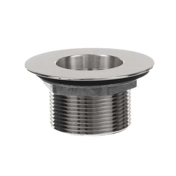 Picture of Encore® Nickel Plated Brass Sink Drain 1-1/2" L, 2" Dia Sink Opening, 3" Face Flange, Includes: Locknut & Washer, 1-1/2" NPT