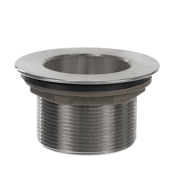 Picture of Encore® Nickel Plated Brass Sink Drain 2" L, 2-1/2" Dia. Sink Opening, 3-1/2" Face Flange, Includes: Locknut & Washer, 2" NPS