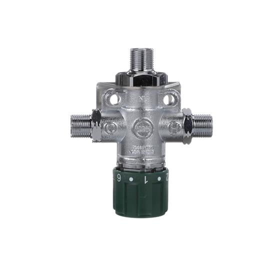 Picture of Encore® Thermostatic Mixing Valve, 9/16" x 24 UNEF In and Out, Retail Packaging