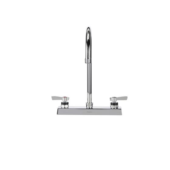 Picture of Encore 8" OC Deck Mount Faucet Ceramic Valves with 8-1/2" Swivel Gooseneck Spout