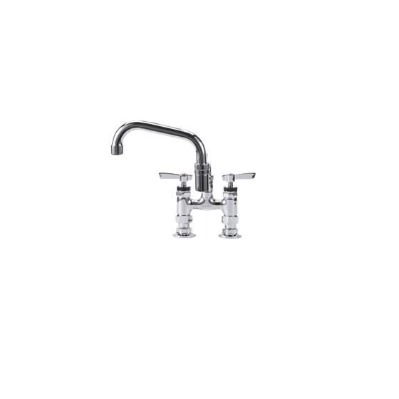 Picture of Encore® 4" OC Brass Chrome Plated Elevated Deck Mount Faucet with 18" Swivel Spout