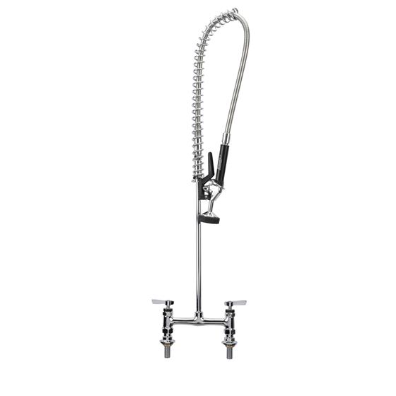 Picture of Encore®  8" OC Brass Chrome Plated  Deck Mount Pre-Rinse Less Wall Bracket