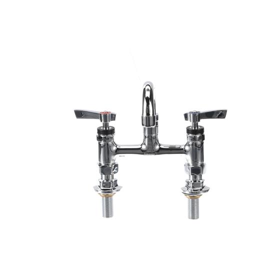 Picture of Encore® 6" OC Brass Chrome Plated Elevated Deck Mount Faucet with 6" Swivel Spout