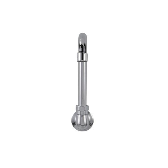 Picture of Encore® Brass Chrome Plated Wall Mount Spout Base with 3-1/2" Gooseneck Spout, Retail Packaging
