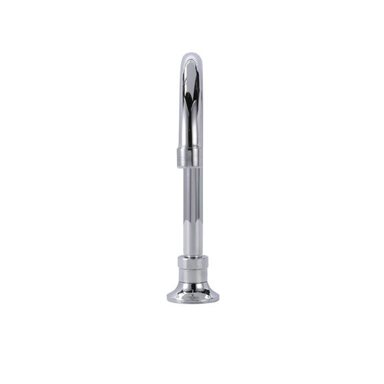 Picture of Encore® Brass Chrome Plated Deck Mount Spout Base with 6" Rigid Gooseneck Spout