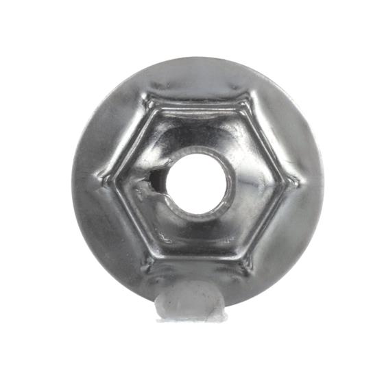 Picture of #10-24 Zinc Plated Steel Open Top Combination Locknut With Rubber Seal