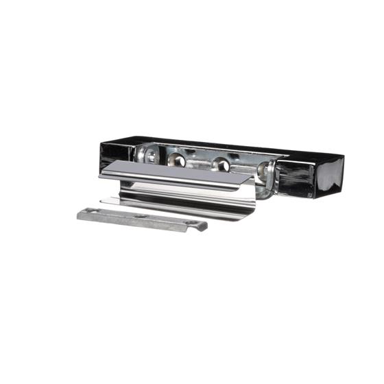 Picture of 1-5/8" Offset 5" L Chrome Plated Die Cast Non-Rise Adjustable Edgemount Hinge