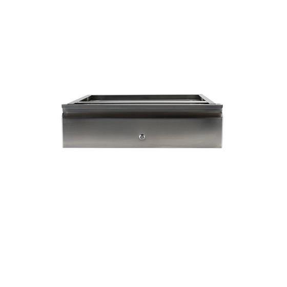 Picture of 20" W x 20" L x 5" D Stainless Steel Heavy Duty Drawer Assembly with Cylinder Lock and ABS Plastic Pan
