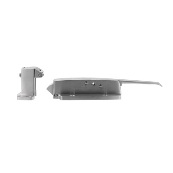 Picture of 3/4" To 1-5/8" Offset Satin Stainless Steel Heavy Duty Walk-In Cooler Door Safety Latch