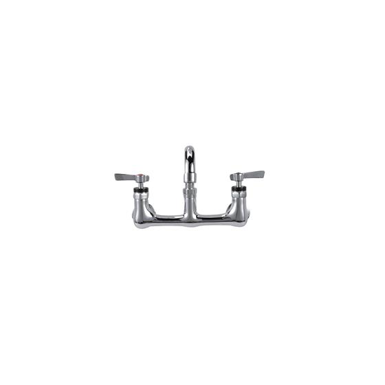 Picture of Encore® 8" OC. Brass Chrome Plated Wall Mount Faucet with 12" Swivel Spout