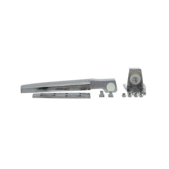 Picture of 1-1/8" Offset Satin Chrome Adjustable Cam-Rise Lift-Off Walk-In Door Hinge With Spring Assist
