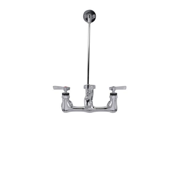 Picture of Encore® 8" OC Wall Mount Service Sink Faucet  with 6" Threaded Cast Spout Vacuum Breaker and Lever Handles Retail Package