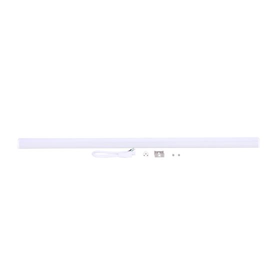 Picture of 24" L Dimmable, Linkable LED Light In Warm White For Refrigerated And Ambient Applications With Mounting Clips, Inline Connector And 7" Cord
