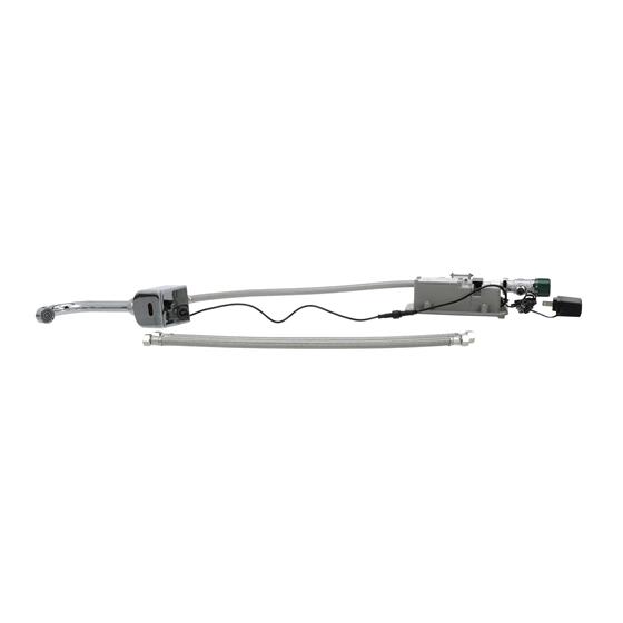 Picture of Intelli-Flo EZ Electronic Wall Mount Faucet 6" Gooseneck Spout AC Powered with Thermostatic Mixing Valve and 1.5 gpm Laminar Flow Vandal Resistant