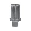 Picture of 1" Round Nickel Plated Zinc Die Cast Adjustable Hex Foot Insert