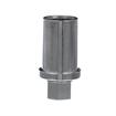 Picture of 1" Round Nickel Plated Zinc Die Cast Adjustable Hex Foot Insert