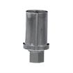 Picture of 1" Round Nickel Plated Zinc Die Cast Adjustable Hex Foot Insert