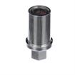 Picture of 1" Round Nickel Plated Zinc Die Cast Adjustable Hex Foot Insert
