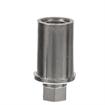 Picture of 1-1/4" Round Nickel Plated Zinc Die Cast Adjustable Hex Foot Insert