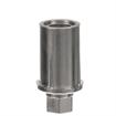 Picture of 1-1/4" Round Nickel Plated Zinc Die Cast Adjustable Hex Foot Insert