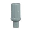 Picture of 1-1/2" Round Gray Thermoplastic Adjustable Hex Foot Insert