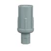 Picture of 1-1/2" Round Gray Thermoplastic Adjustable Hex Foot Insert