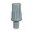 Picture of 1-1/2" Round Gray Thermoplastic Adjustable Hex Foot Insert