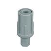 Picture of 1-1/2" Round Gray Thermoplastic Adjustable Hex Foot Insert