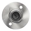 Picture of 1-1/2" Round Stainless Steel Clad Zinc Die Cast Adjustable Flanged Foot Insert With Mounting Holes