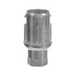 Picture of 1-5/8" Round Natural Finish Zinc Die Cast Adjustable Hex Foot Insert