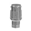Picture of 1-5/8" Round Natural Finish Zinc Die Cast Adjustable Hex Foot Insert