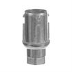 Picture of 1-5/8" Round Natural Finish Zinc Die Cast Adjustable Hex Foot Insert