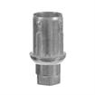 Picture of 1-5/8" Round Natural Finish Zinc Die Cast Adjustable Hex Foot Insert