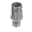 Picture of 1-5/8" Round Natural Finish Zinc Die Cast Adjustable Hex Foot Insert