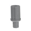 Picture of 1-5/8" Round Gray Thermoplastic Adjustable Hex Foot Insert