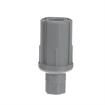 Picture of 1-5/8" Round Gray Thermoplastic Adjustable Hex Foot Insert