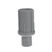 Picture of 1-5/8" Round Gray Thermoplastic Adjustable Hex Foot Insert