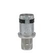 Picture of 1-5/8" Round Stainless Steel Clad Zinc Die Cast Adjustable Hex Foot Insert With Locking Ring