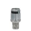 Picture of 1-5/8" Round Stainless Steel Clad Zinc Die Cast Adjustable Hex Foot Insert With Locking Ring