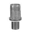 Picture of 1-5/8" Round Stainless Steel Clad Zinc Die Cast Adjustable Round Foot Insert