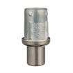 Picture of 1-5/8" Round Stainless Steel Clad Zinc Die Cast Adjustable Round Seismic Foot Insert