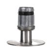 Picture of 1-5/8" Round Stainless Steel Clad Zinc Die Cast Adjustable Flanged Foot Insert