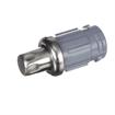 Picture of 1-5/8" Round Stainless Steel Clad Thermoplastic Adjustable Hex Foot Insert
