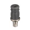 Picture of 1-1/2" Round Stainless Steel Clad Thermoplastic Adjustable Hex Foot Insert